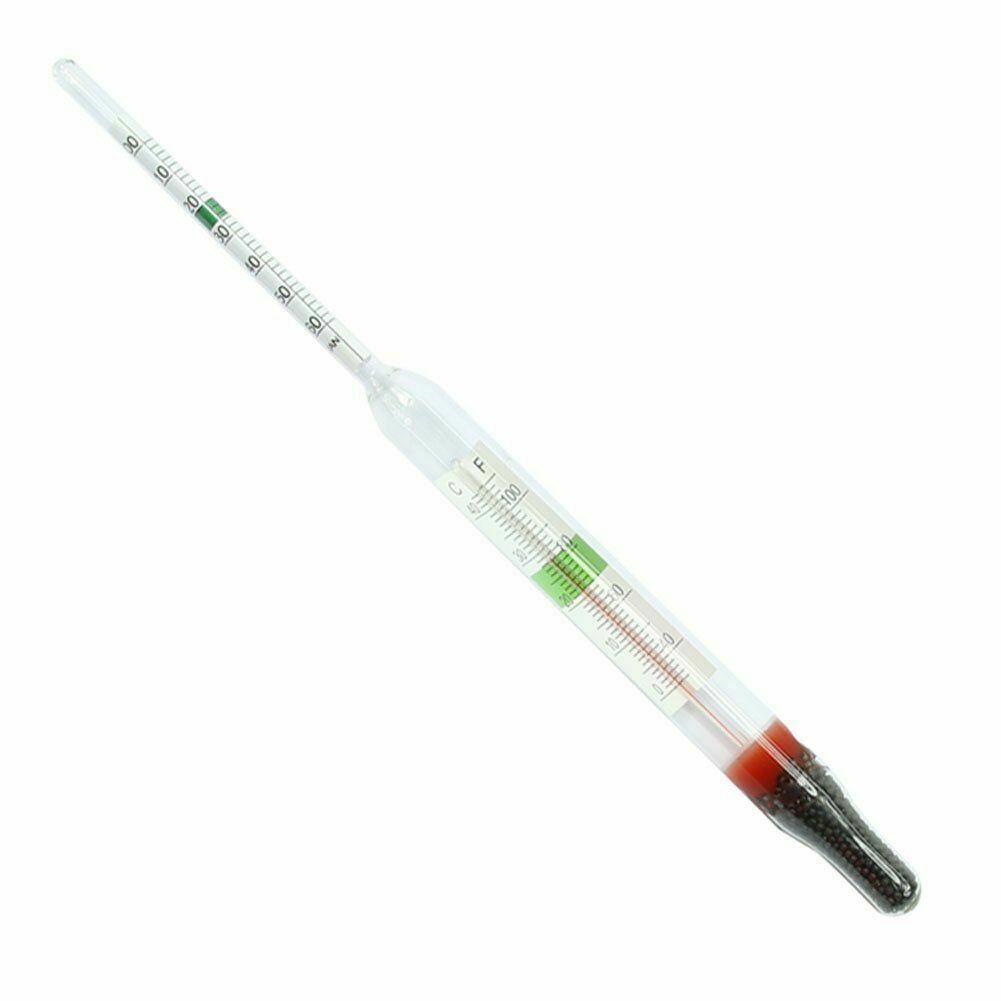 1PC Aquarium Glass Hydrometer with Thermometer Salt Marine Salinity Tester Meter