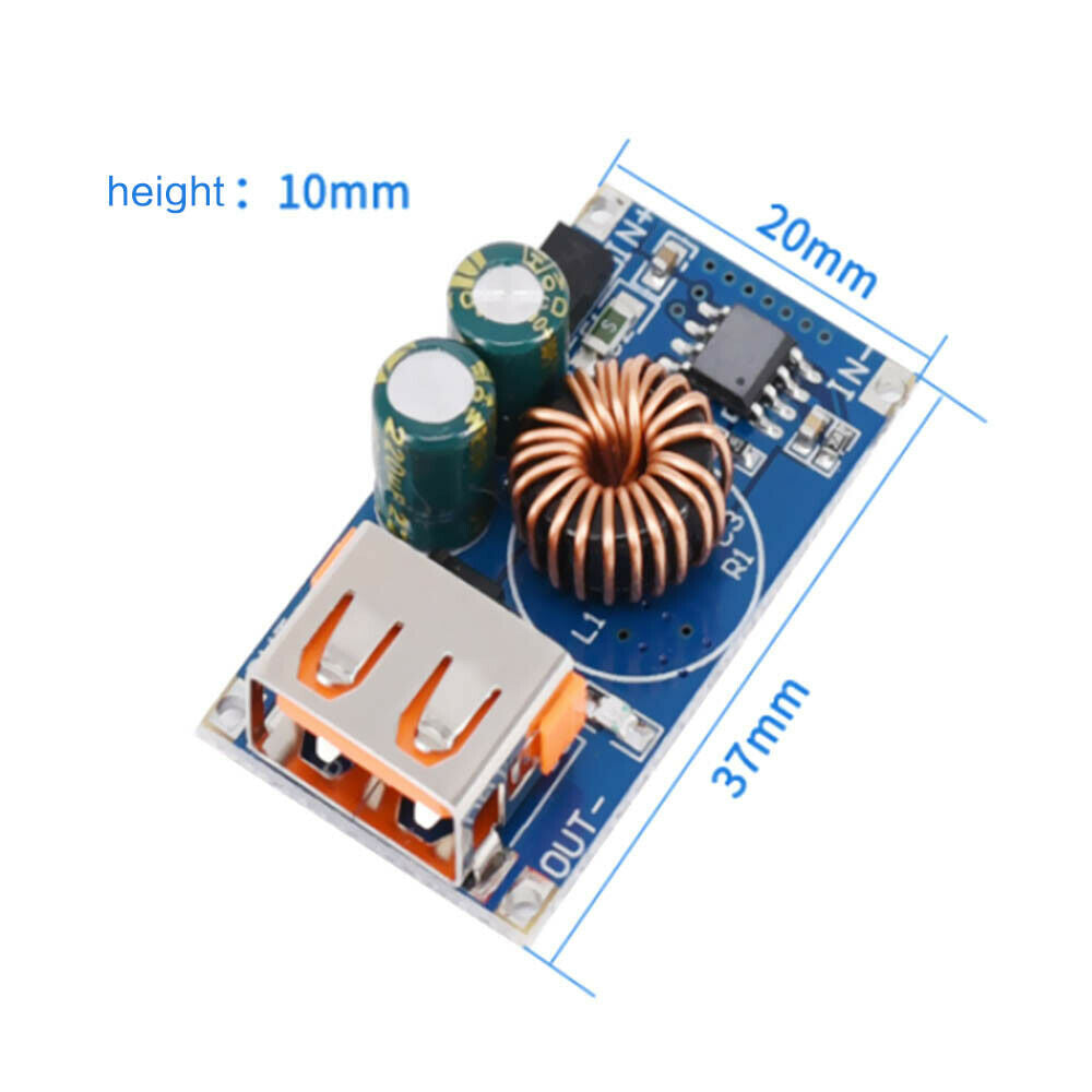 USB DC Step-Down Module 12V 24V to QC2.0 QC3.0 Mobile Phone Fast Charging Board
