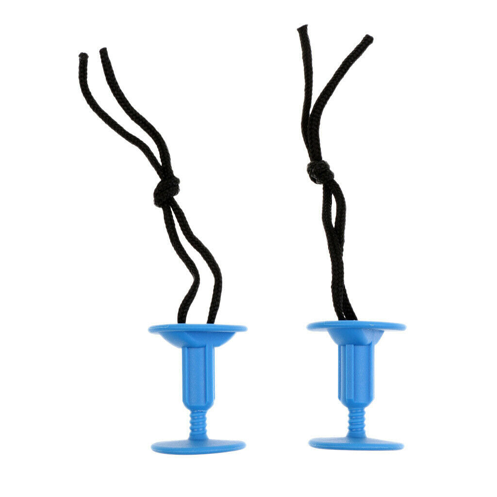 2Pcs Lightweight  Surfboard Leash Plug with Cords Strings Accessory