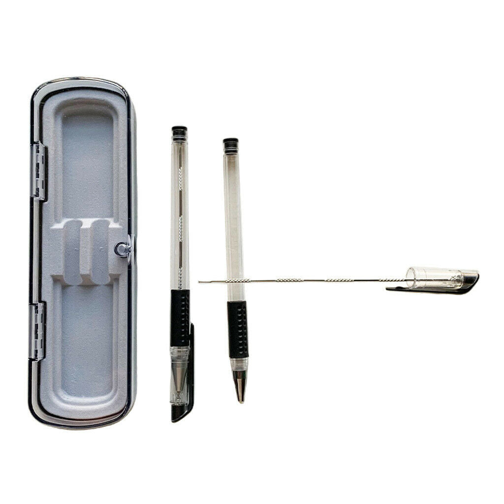 2pc Cigar Needle Drilled Portable Dredge Tool Lightweight Gift for Friends