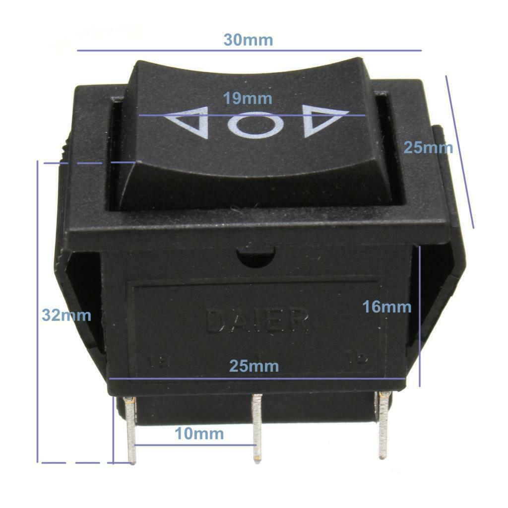 2X 6-Pin Sunroof Locks Rocker Momentary Switch DPDT On/Off/On for Car Truck