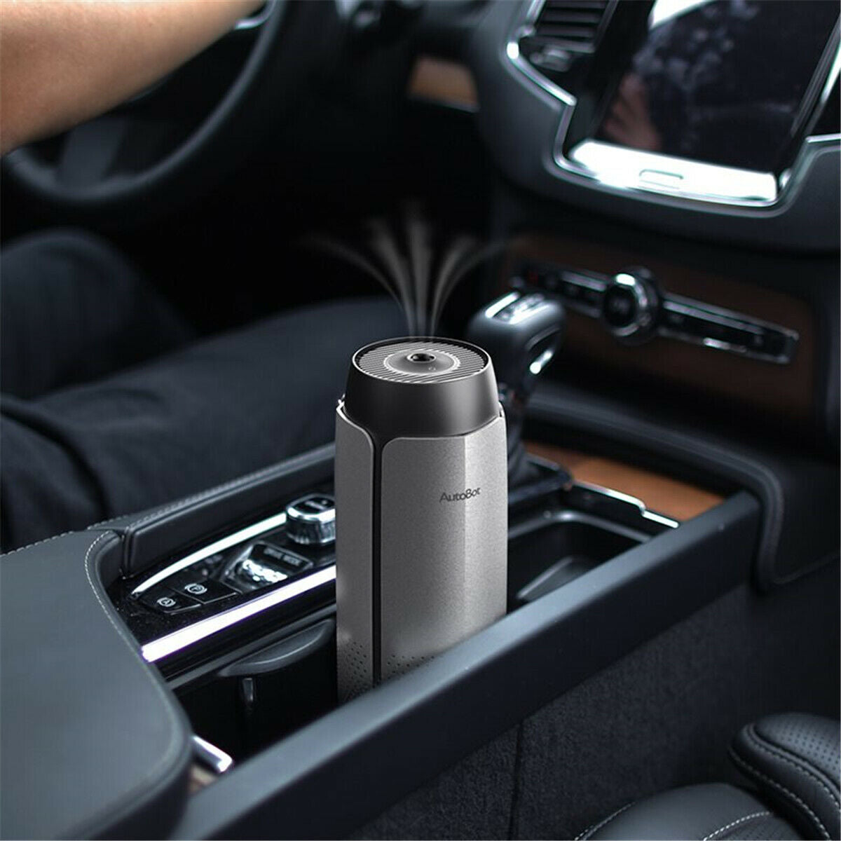 USB Portable Car Fresh Air Purifier Oxygen Vehicle Remove Odor Smoke Cleane