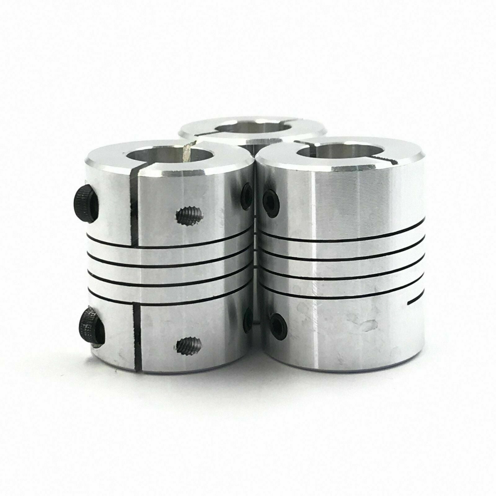 3pcs 8 x 8mm Flexible Shaft Coupling Stepper Motor Coupler Connector D20 L25
