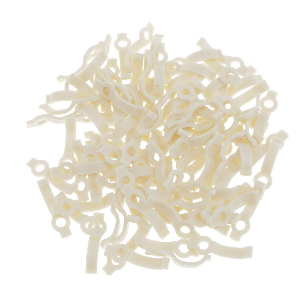 100 Pieces 10mm LED Strip Light Fixation Holder Clip Mounting Brackets with 100