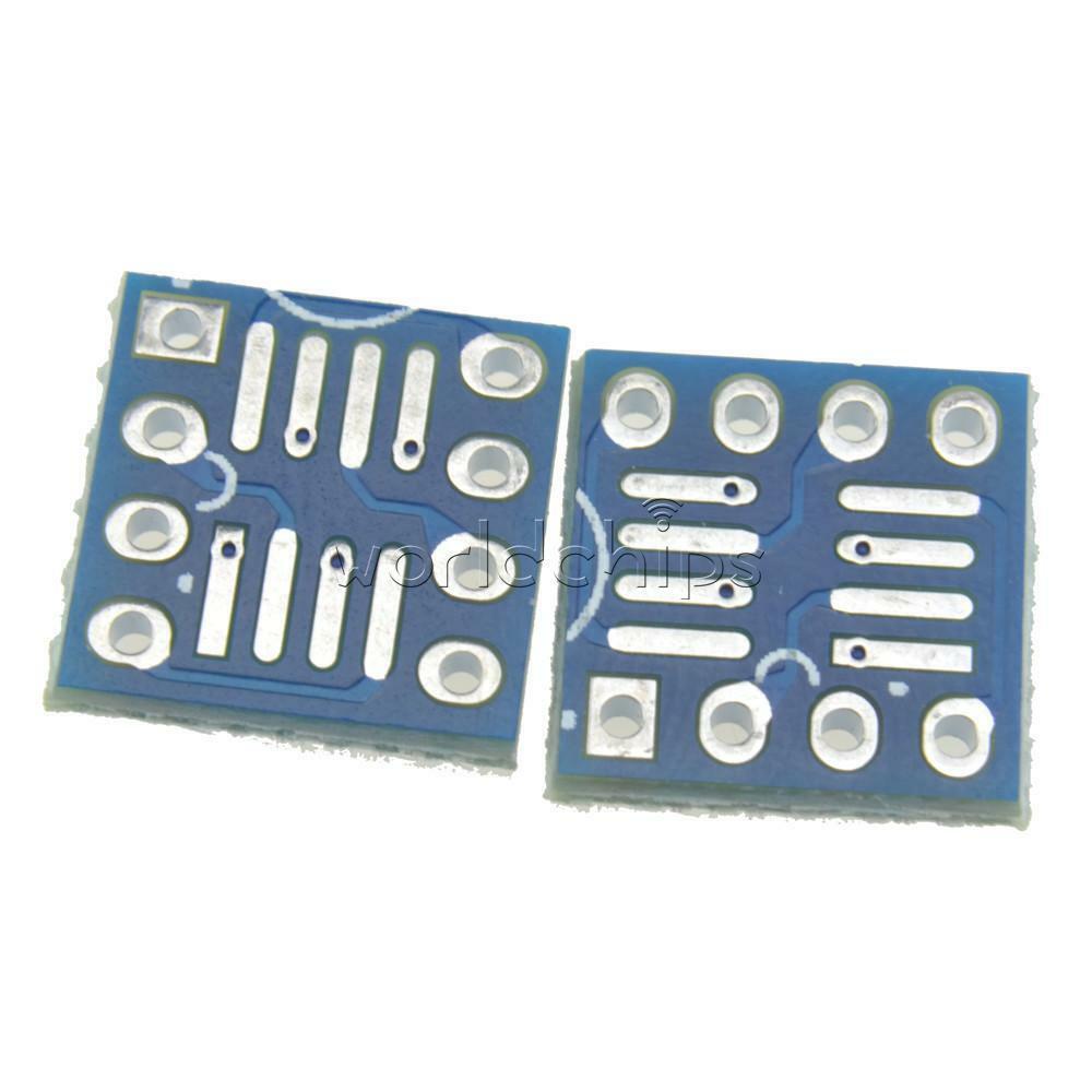 20pcs SOP8 SO8 SOIC8 TSSOP8 MSOP8 to DIP8 Adapter PCB DIY Conveter Board new