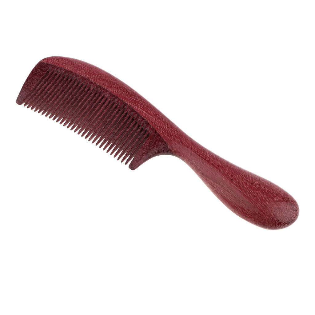 Natural Purple Heart Wood Comb Anti-Static Scalp Massage Comb for Home Travel