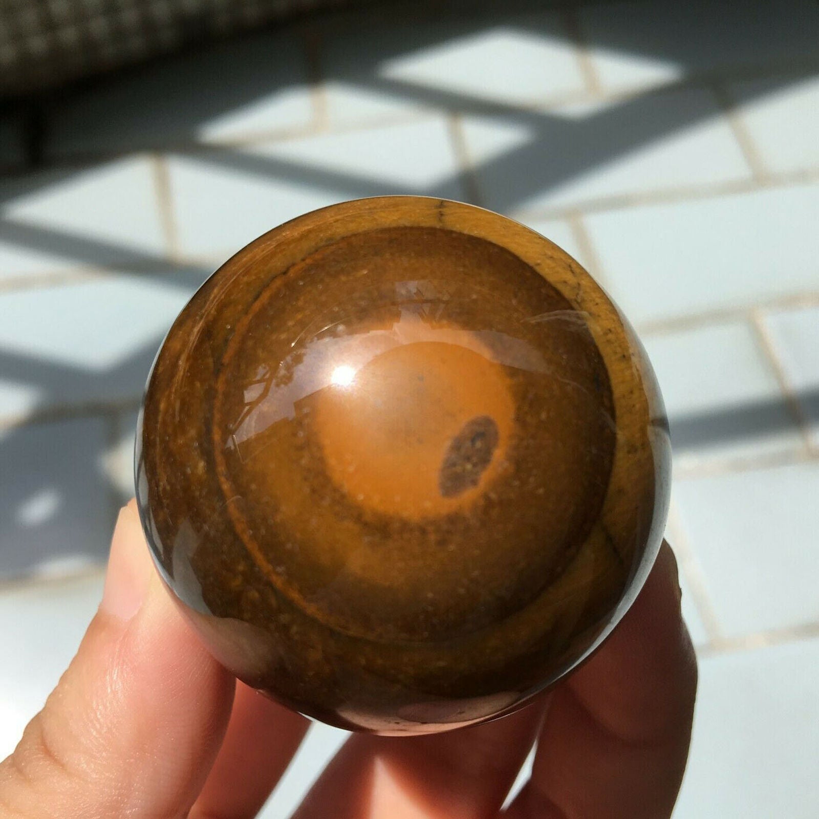 Tiger's eye jasper sphere Quartz Crystal Ball Healing 50g+ 1pc