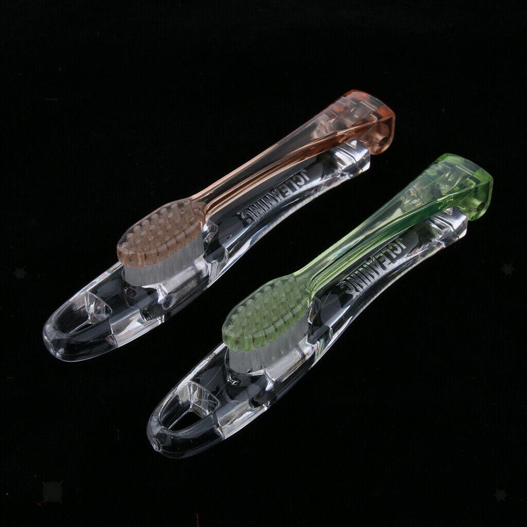 2pcs Folding Extra Soft Toothbrush Adults Kids Children Tooth Brush with Box