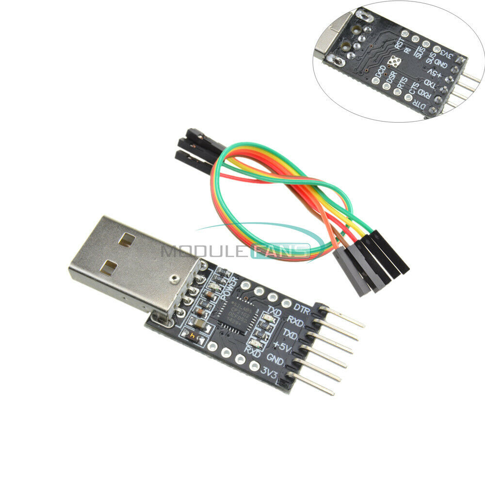 CP2102 USB 2.0 to UART TTL 6PIN Module Serial Converter with Free Cables