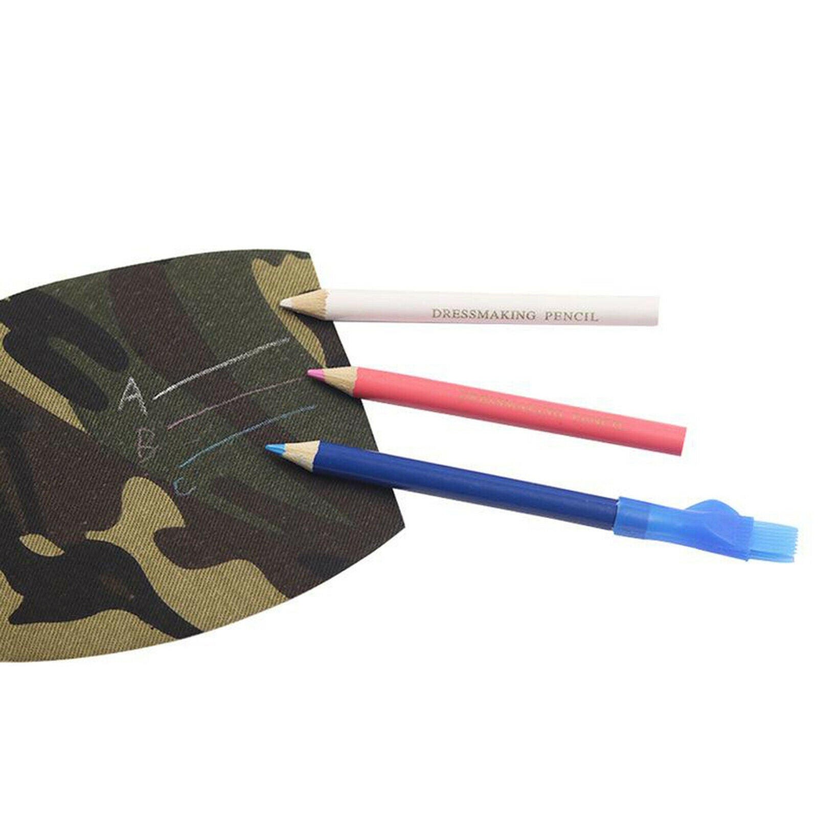 Sewing Fabric Pencils Tailor Mark Dressmaker Fabric Chalk Pencil with Sharpener