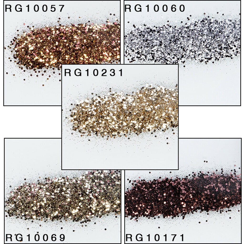 5 Pieces Shimmering Chunky Holiday Glitters for Face Body Nails Bags DIY 02