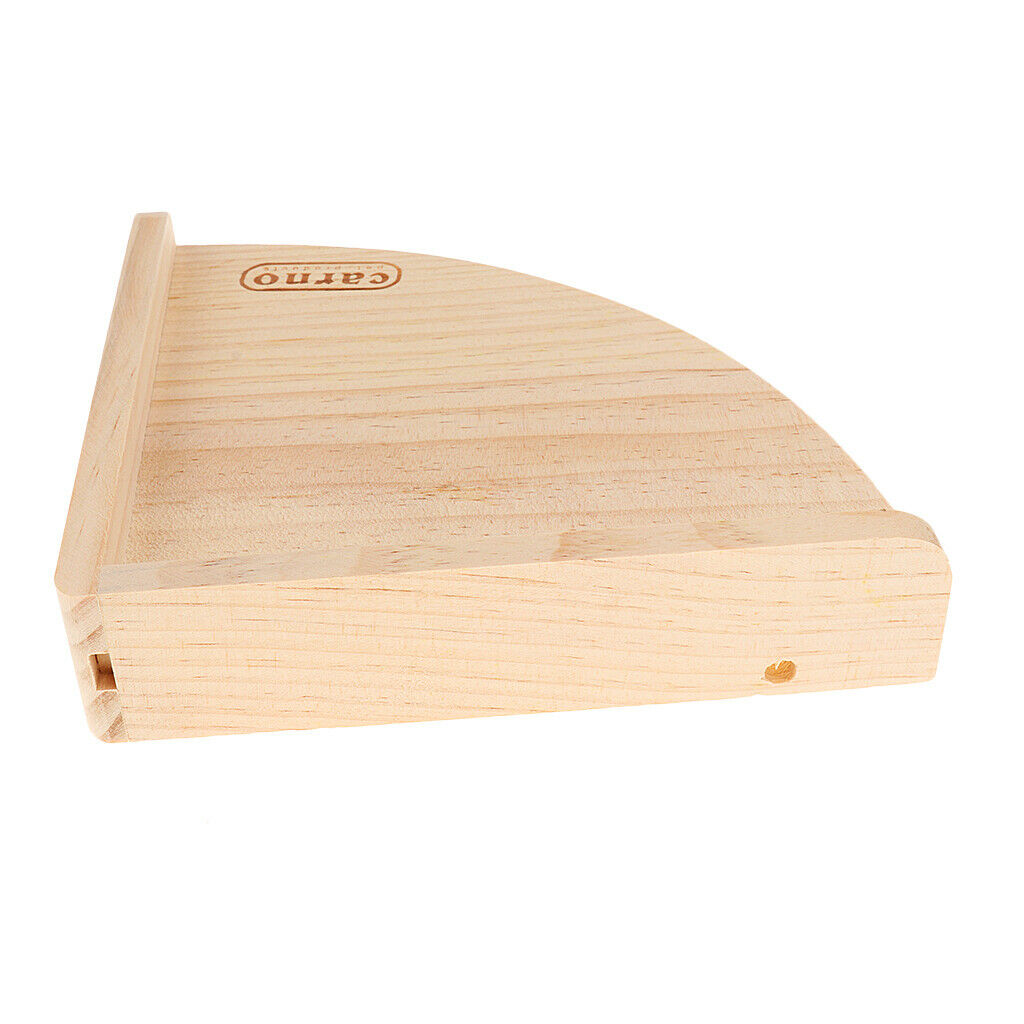 Fan-shape Wooden Platform Stand Perch for Hamster Small Animal Bird Cage