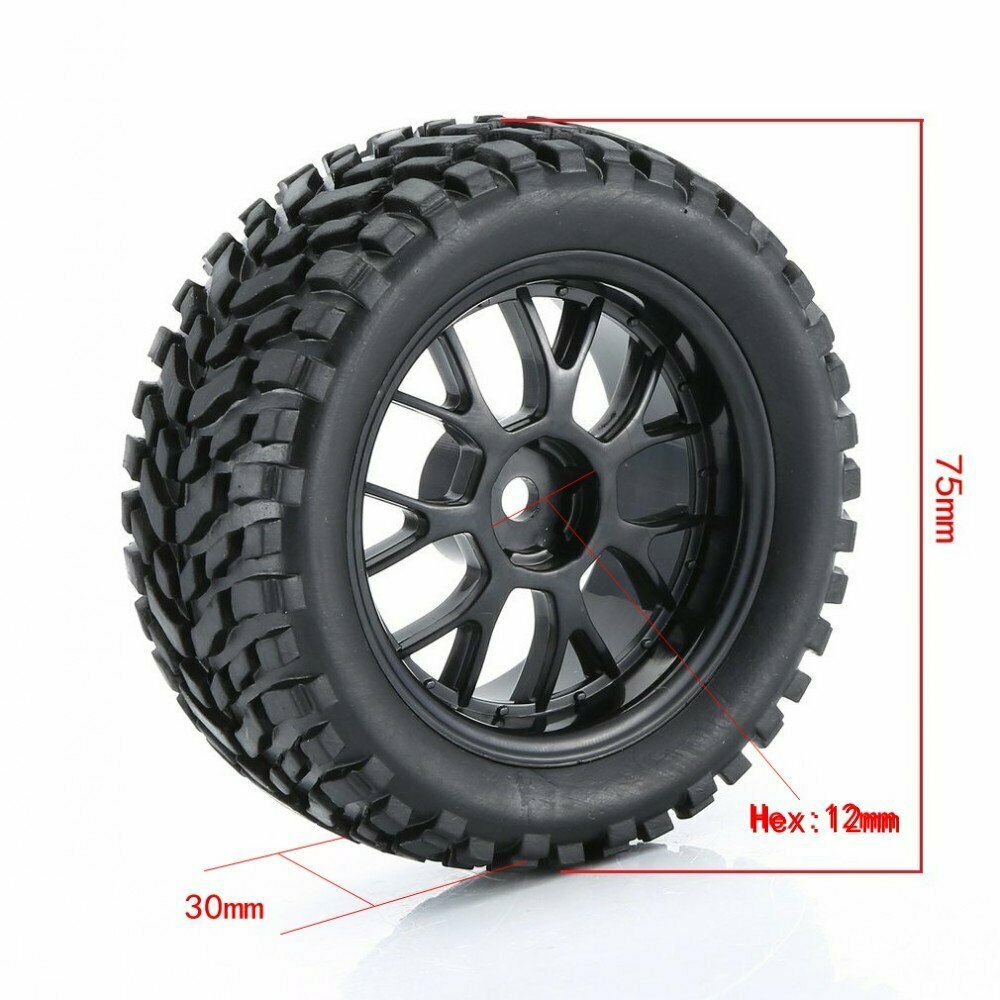 1/14 1/16 1/18 Off Road Tires Wheel for Wltoys 144001 124018 124019Â Remo RC Car