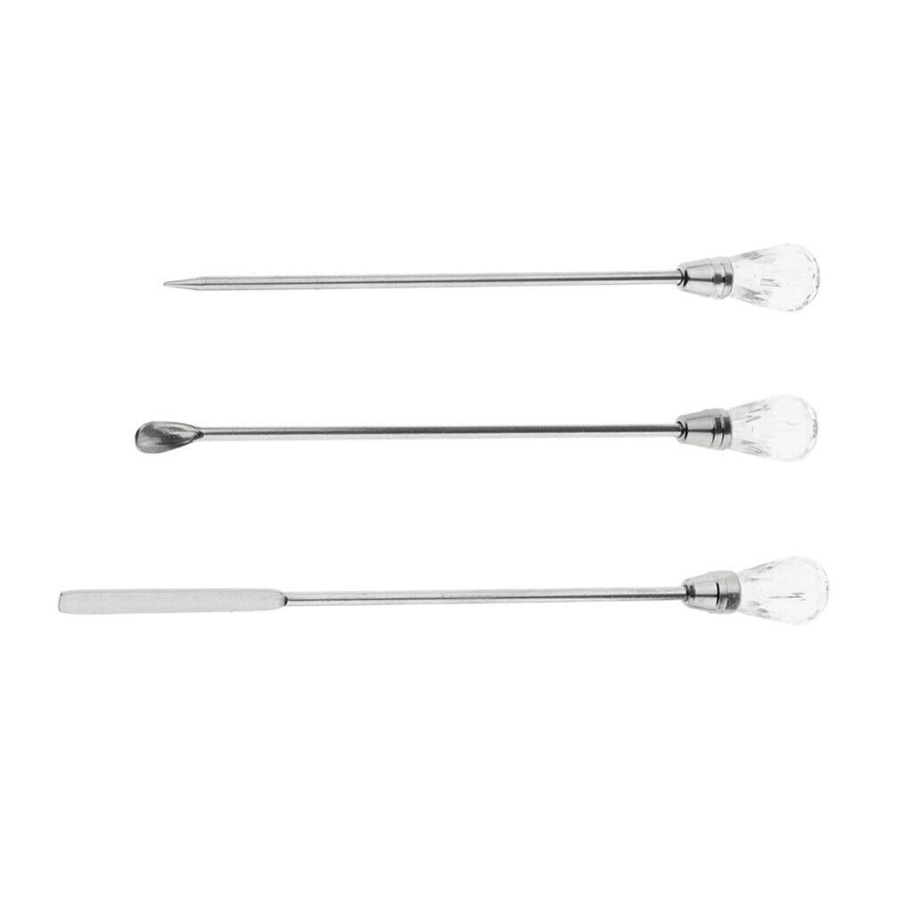 3Pcs Nail Art Stirring Rod /Stirring Mixing Picker /Eyebrow Pigment Rod