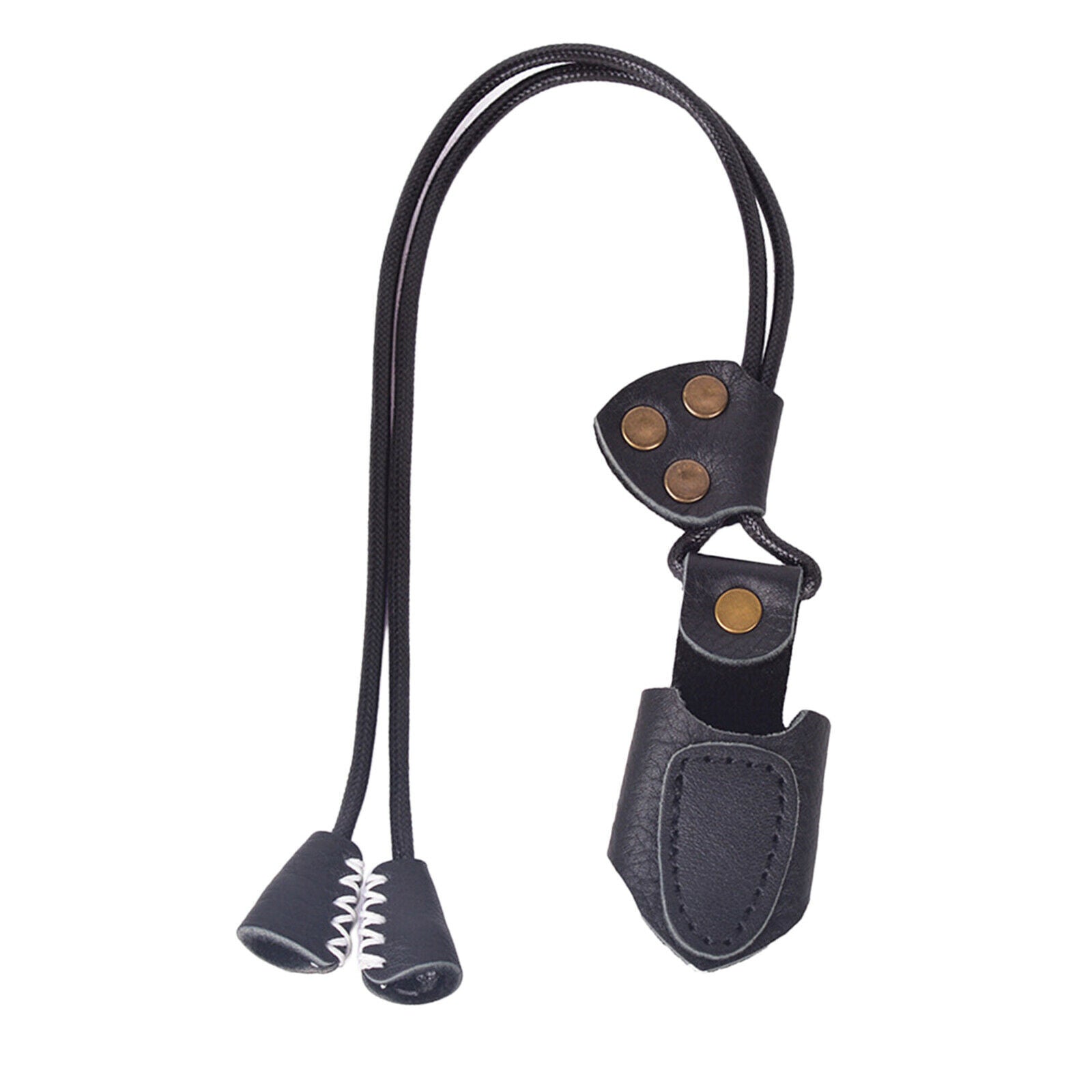 Archery Finger Tab Glove Bow Protection Gear PU Leather Hand Finger Guard