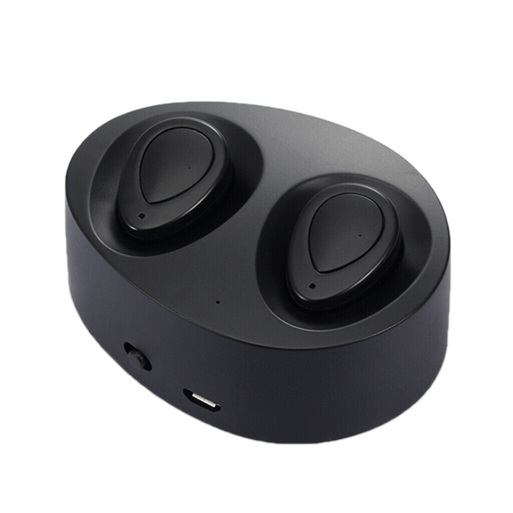 Mini Bluetooth 4.2 Earbuds Wireless Headphone Earphones with Charging Case Black