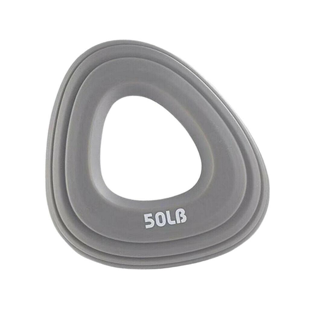 Silicone Forearm Hand Gripper Ring Muscle Power Training Exerciser Gray