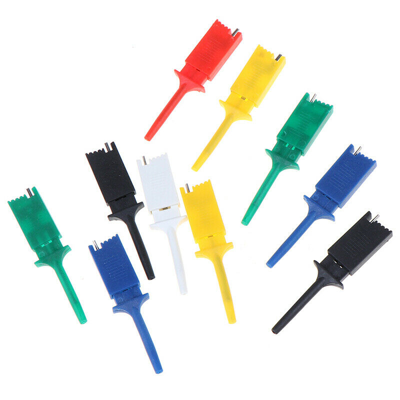 10pcs Test Hooks Clips for Measuring Instrument Test Clip Flat H DD