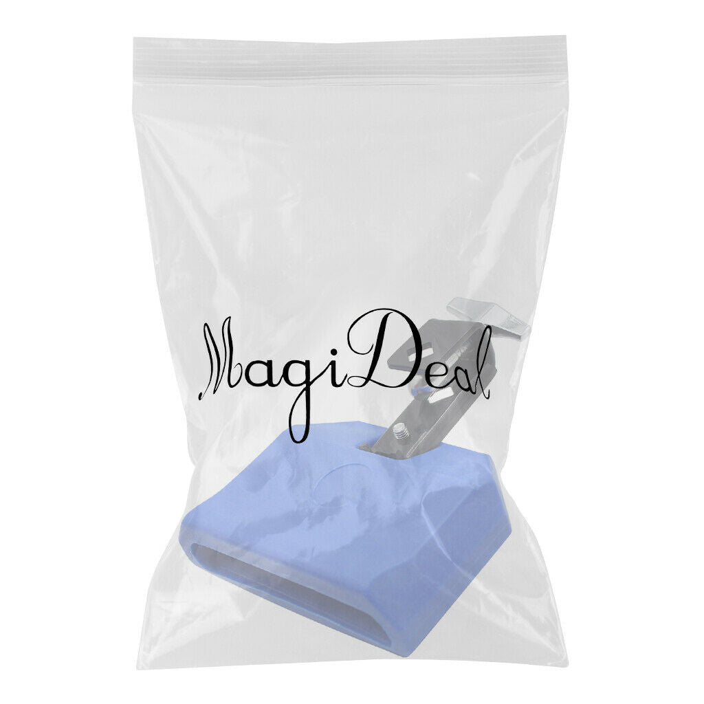 High Pitched Good Tone Easy Installation Plastic Blue Cowbell with Yellow Hammer
