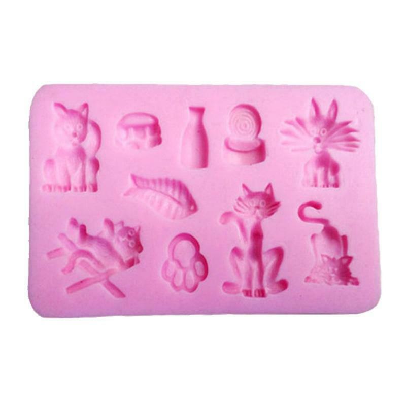 Soap Molds Chocolate Candy Molds Decorating Exquisite Horror Cat and Fish Gift