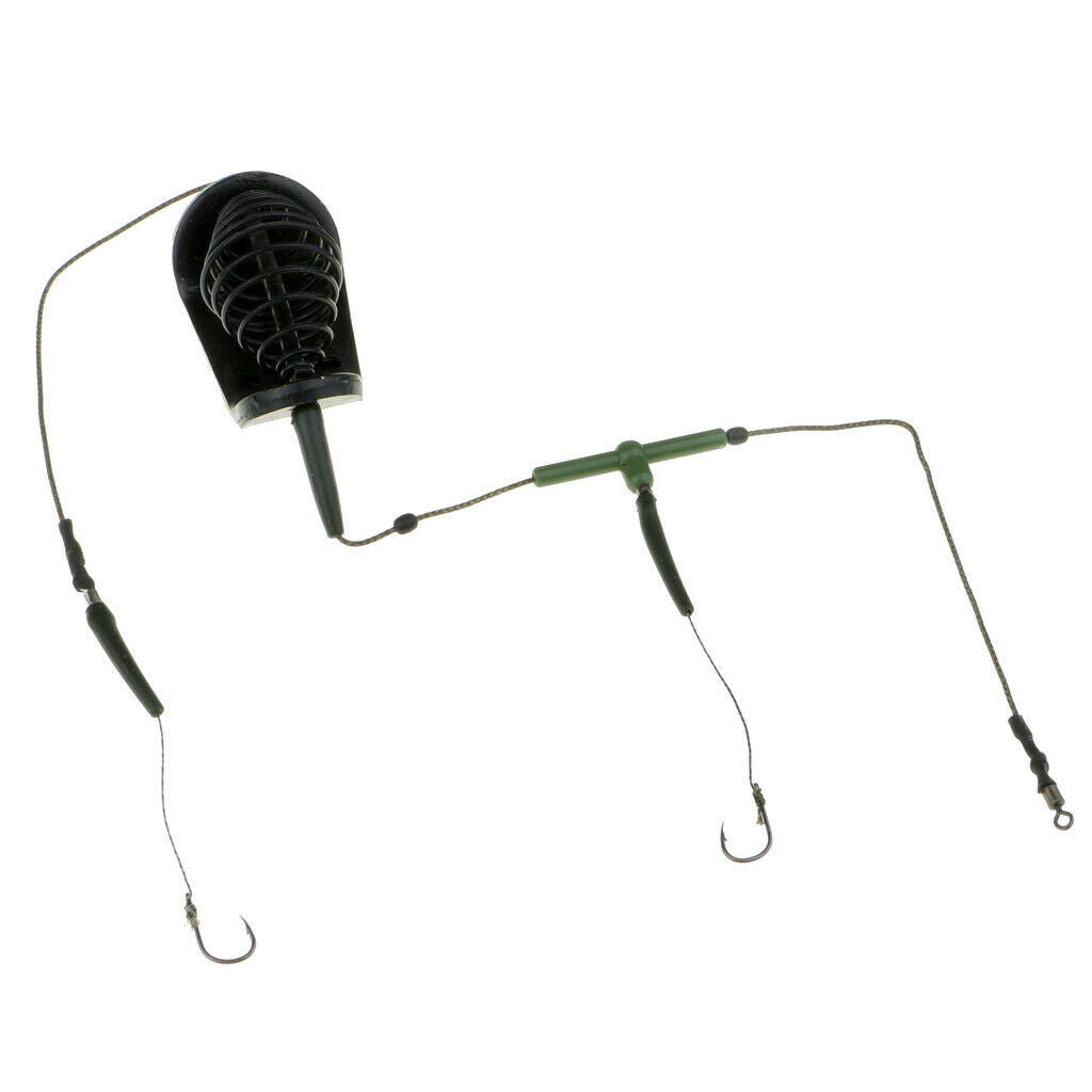 Quality Fishing Feeder Inline Cage with Hook Sinker Fishing Accessories 50g
