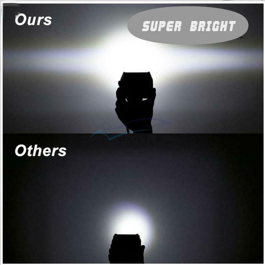 9.5×8×6.5cm 80W PC Lens Waterproof LED Driving Warning Light For ATV SUV Pickup