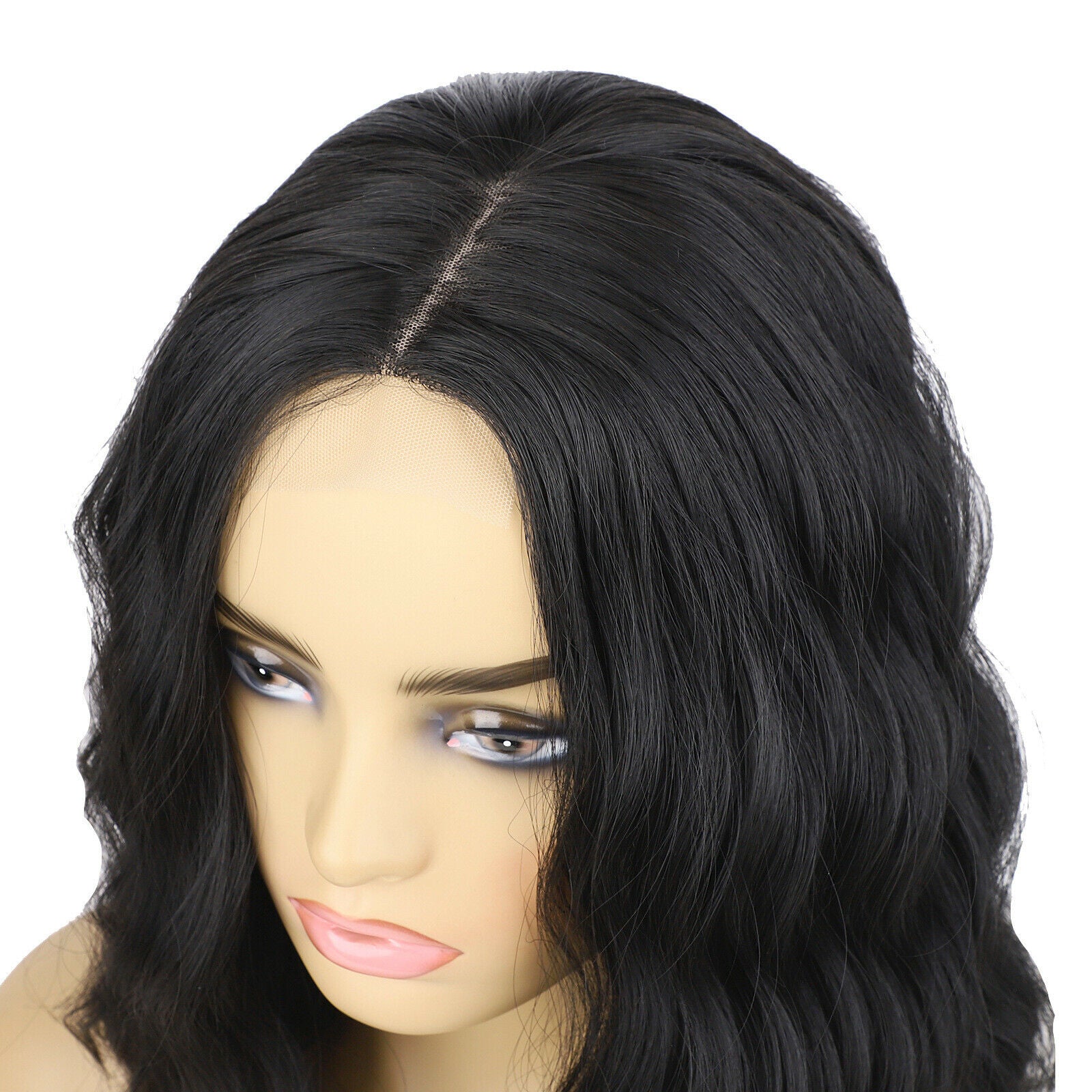 Short Wave BOB Hair Wigs for Black Women Middle Part Synthetic Lace Front Wigs