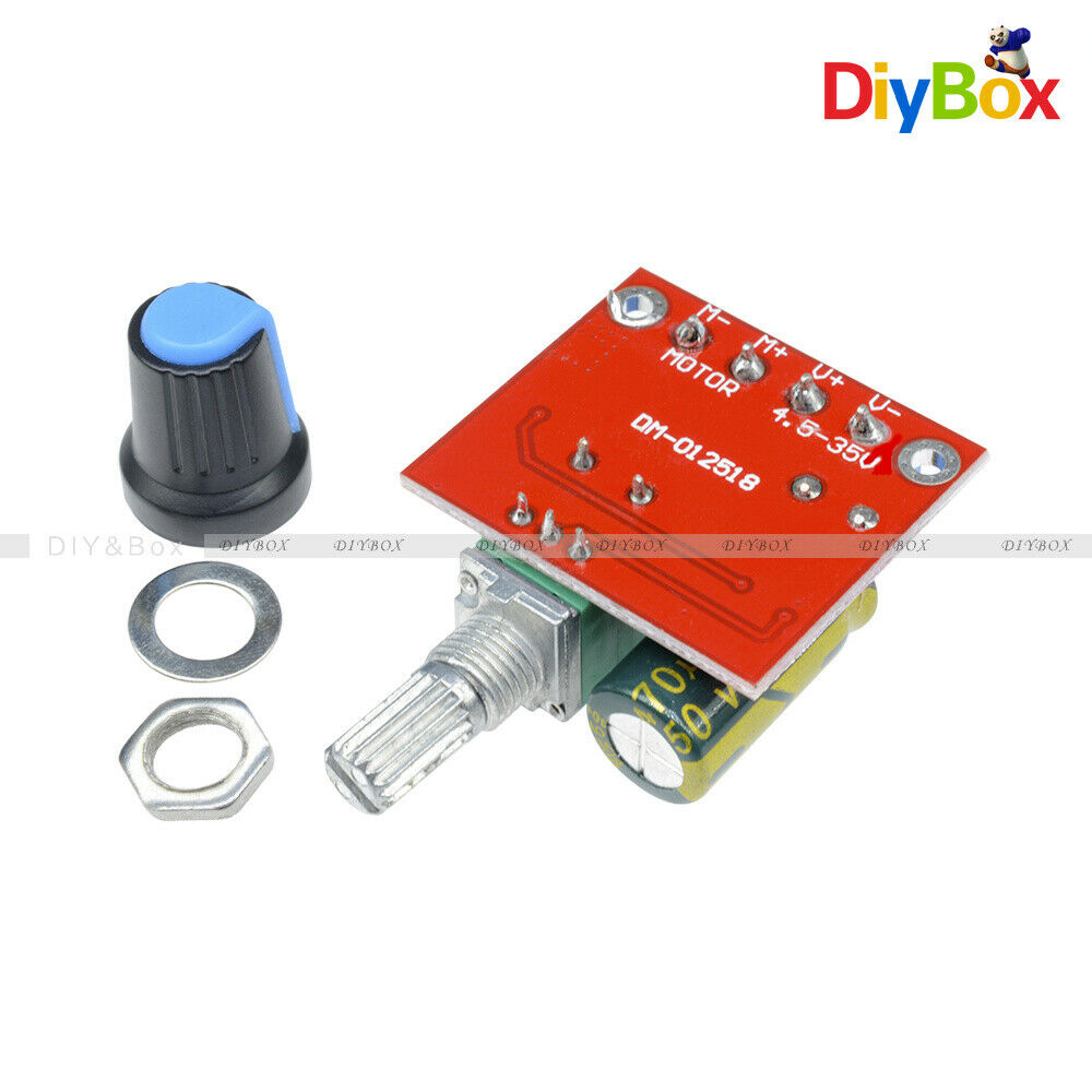 DC4.5V~35V 6V 12V 24V 5A PWM Motor Controller Speed LED Regulation Dimmer 20khz