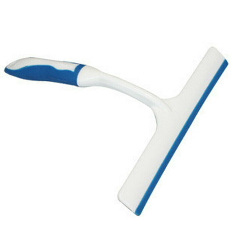 Bathroom Mirror Cleaner With Silicone Blade & Holder Hook Car Glass Squeegee