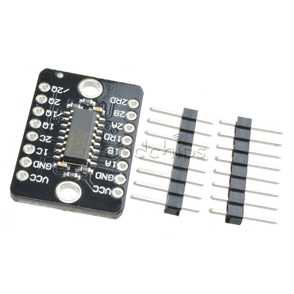 New Dual Retriggerable Monostable Trigger Multivibrator Reset  Module 74HC123D