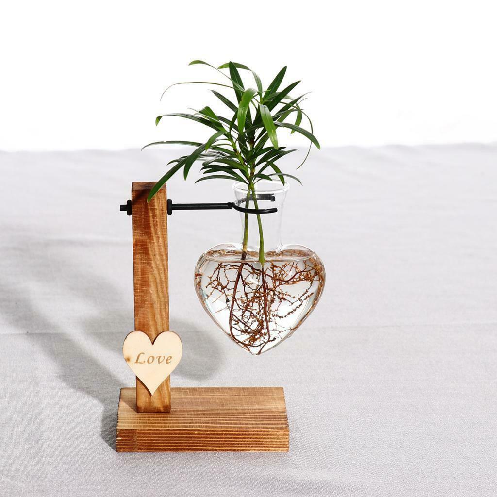 2pcs Test Tube Vase with Stand Bud Vase for Living Room Hydroponic Planter