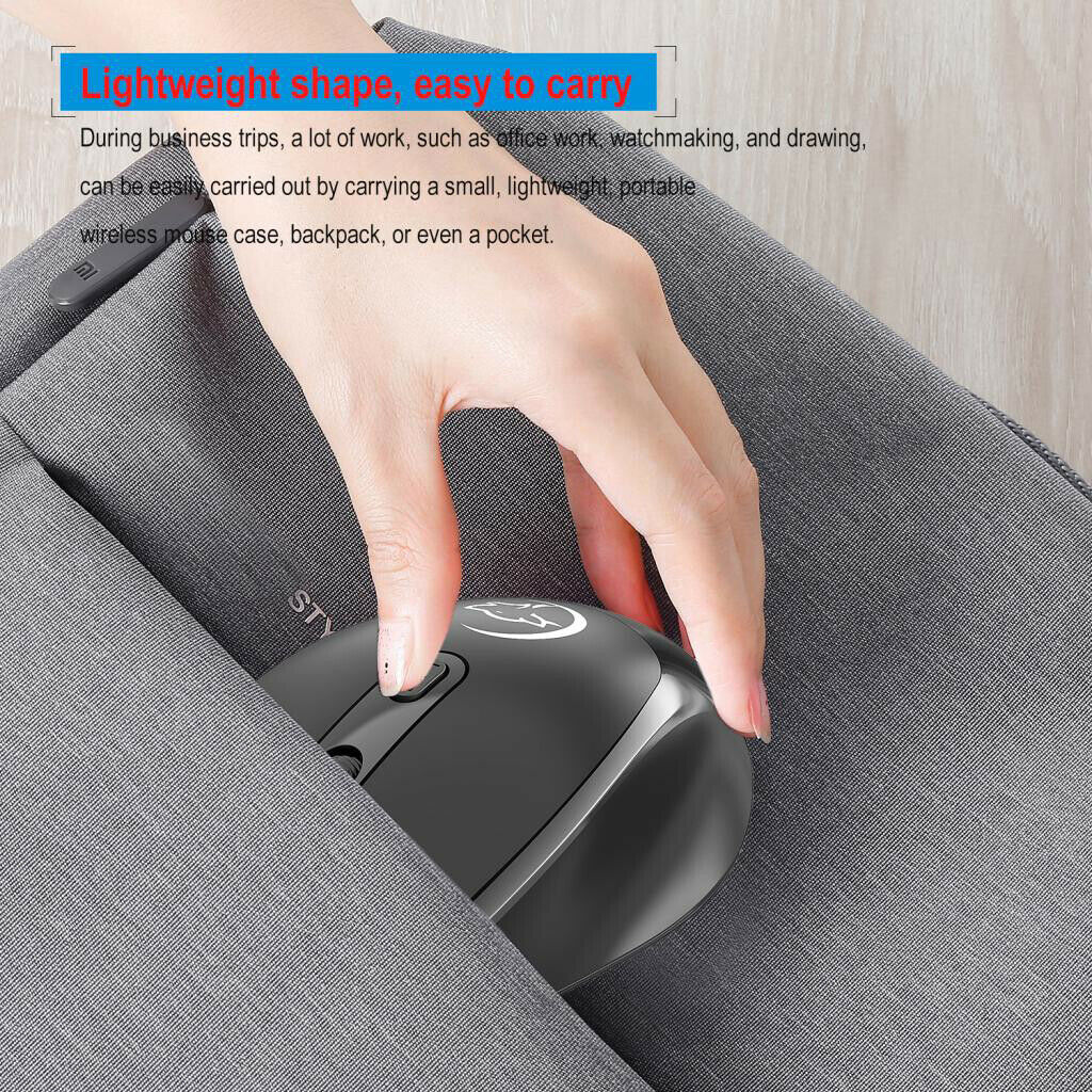 Fashionable Portable 2.4G USB Wireless Optical Mouse with USB Receiver