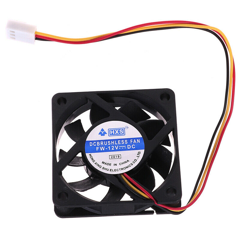 1Pc 6010 60MM 60*60mm Cooling Fan 12V 3Pin Cooler Heatsink Mini FS.DD