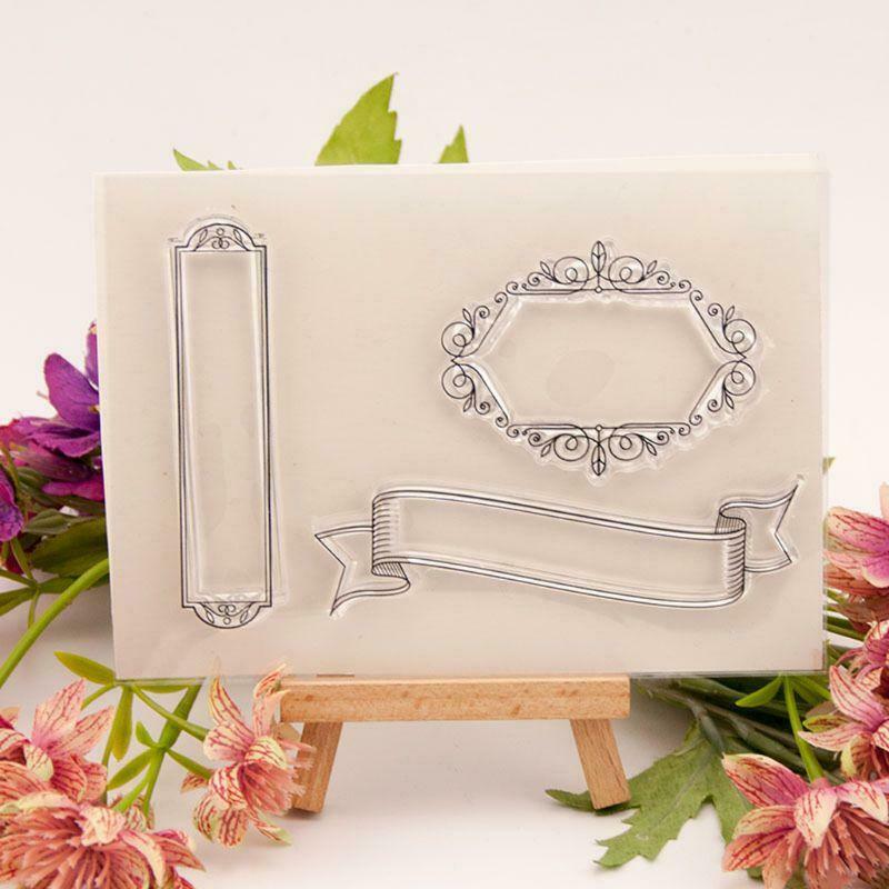 Frame Silicone Clear Seal Stamp DIY Scrapbooking Embossing Photo Album Paper Art