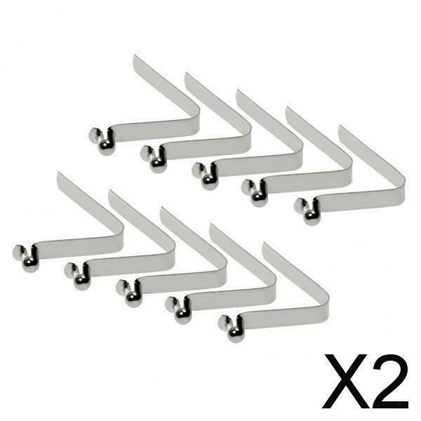 2X 10 Pack Tent Pole Kayak Paddle Push Button Spring Snap Clip Locking Tube Pin