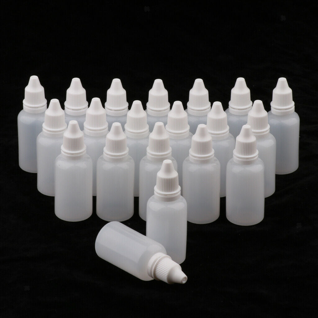 20pcs Essential Oil Bottles, Dropper Bottle Applicator Squeezable Dropping