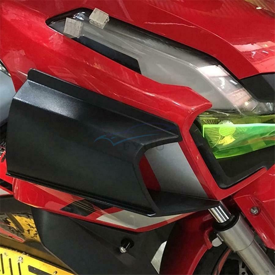 2 × Motorcycle Left & Right Fairing Wing Tip Antifouling Plastic Cover Protector