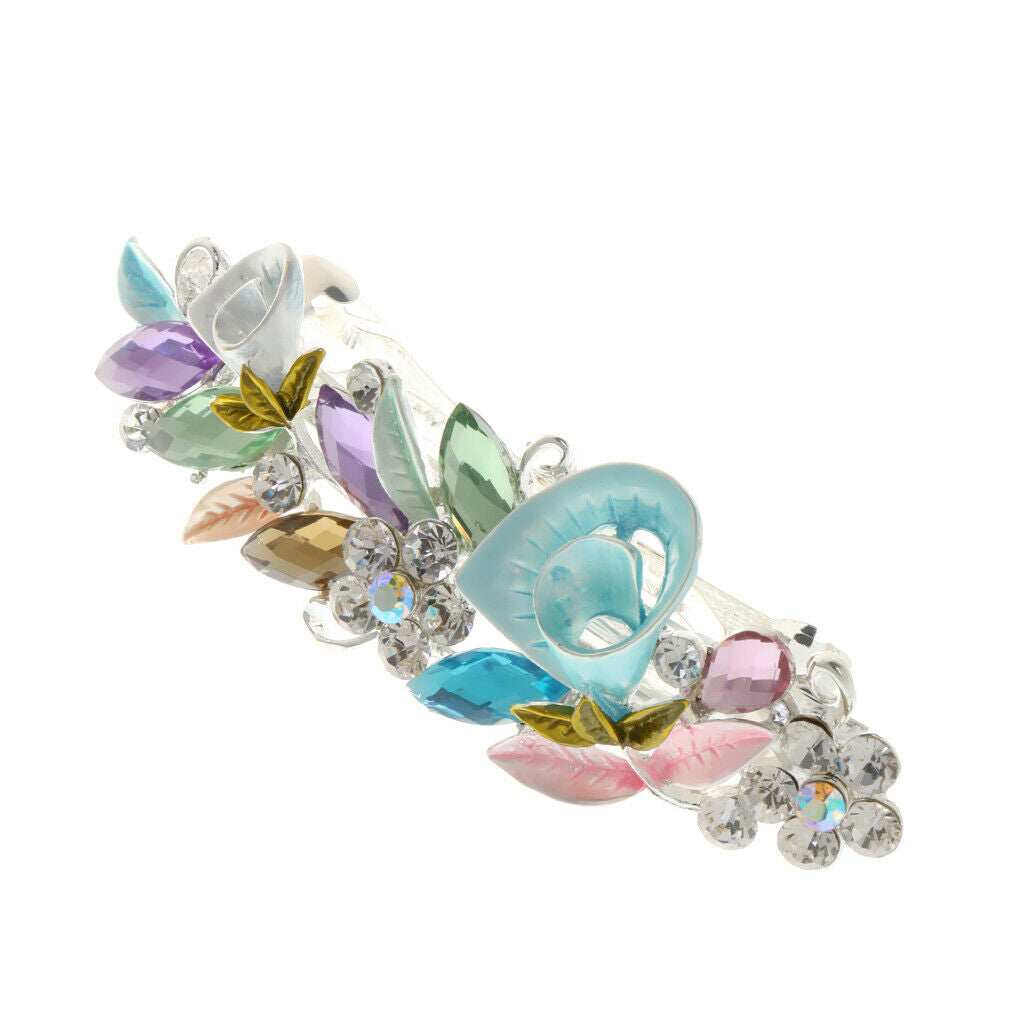 2x Stylish Crystal Hair Clip Hairpin for Thick Hair Womens Hair Jewelry
