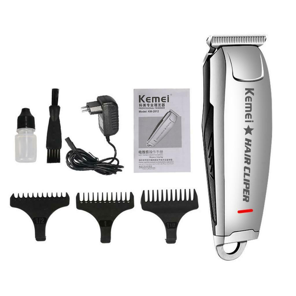 KM-2812 10W Electric Cordless Hair Styling Clipper Trimmer Cut Kit For Men