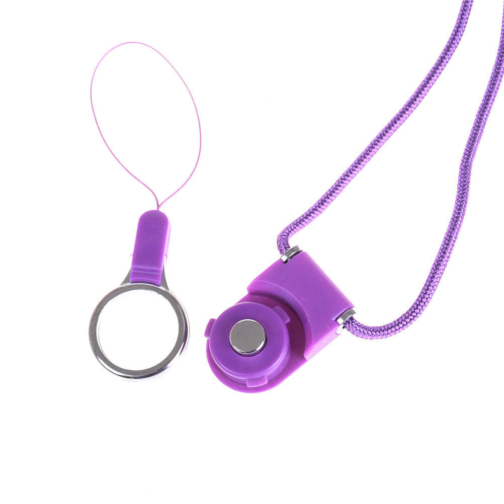 2pcs Candy Colour Cellphone String Lanyard Cord Anti-Drop Phone StrapS.DD