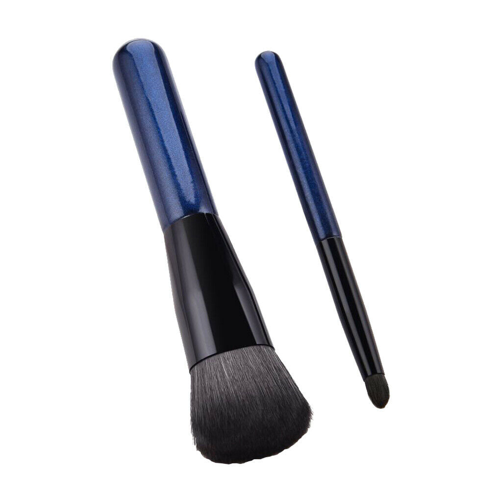 2 Pieces Professional Makeup Brushes, Premium Synthetic Kabuki Foundation