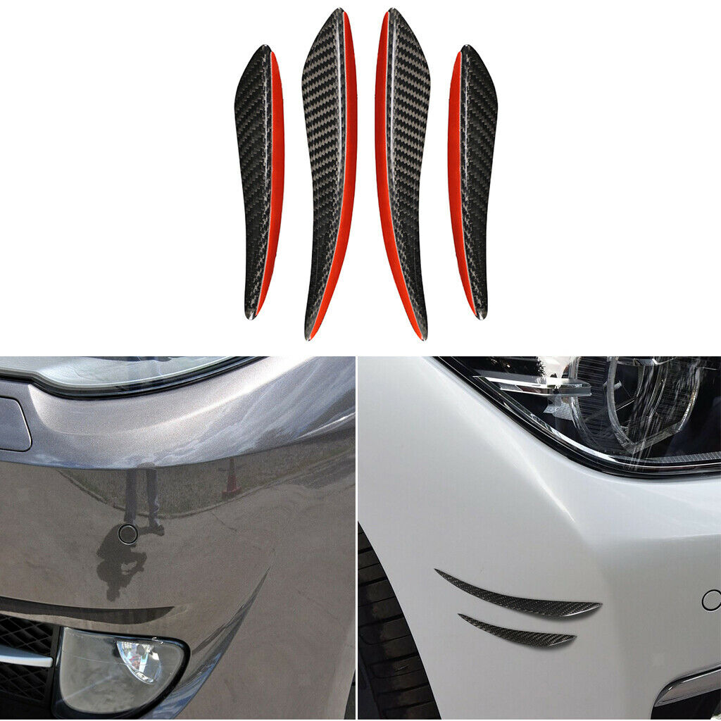 Decorate Black Carbon Fiber Body Kit Front Bumper Spoiler Canard Lip For BMW