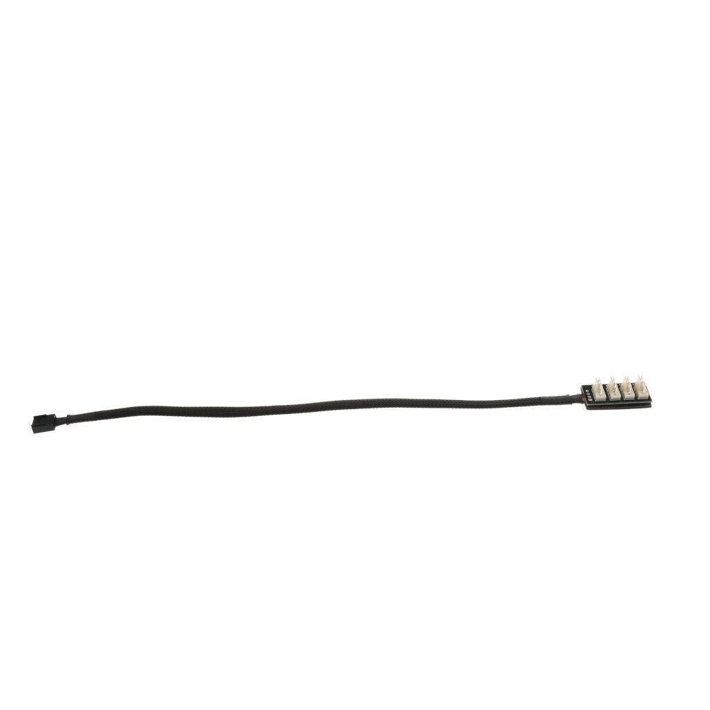 4-way PWM splitter hub PC cooler fan power cable 1 to 4 ways