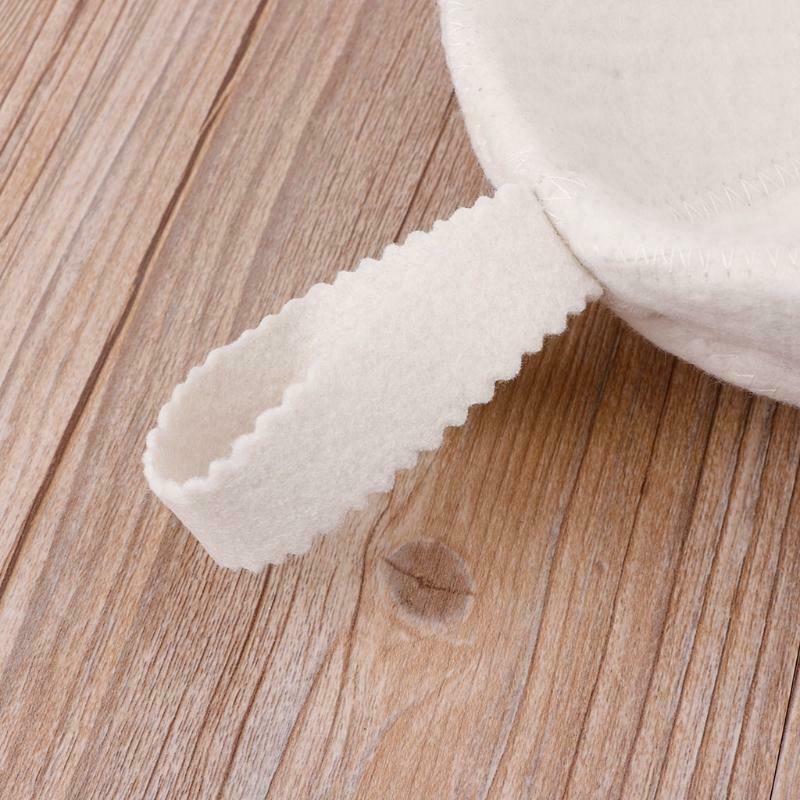 White Wool Sauna Hat Anti Heat Cap For Bath House Head Protector Russian Style