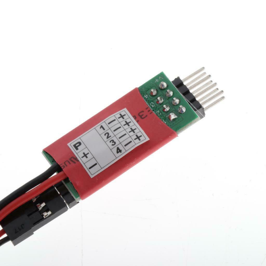 3CH indicator lights power supply 4 LEDs switch receiver for 1/10 1/8 RC car