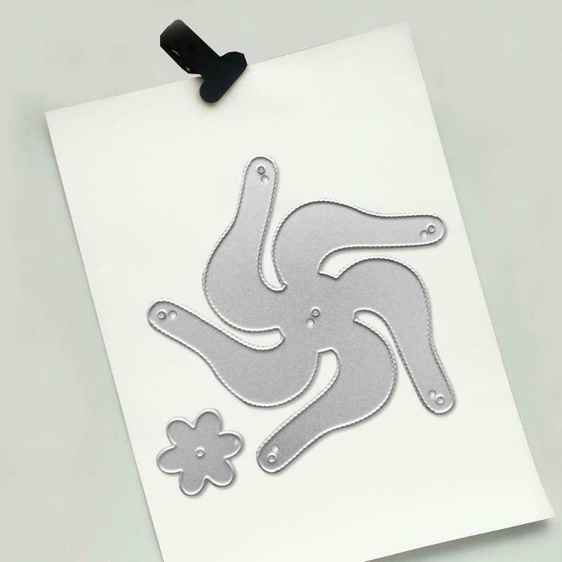 Windmill Metal Cutting Dies Stencil Scrapbooking DIY Album Stamp Paper Card Mold