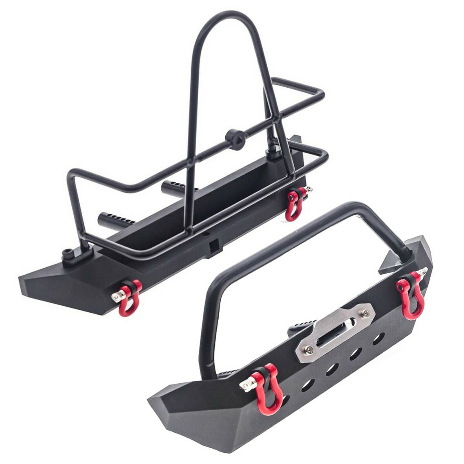 For 1/10 RC Axial SCX10 90046 SCX10 III AXI03007 Crawler Metal Front Rear Bumper