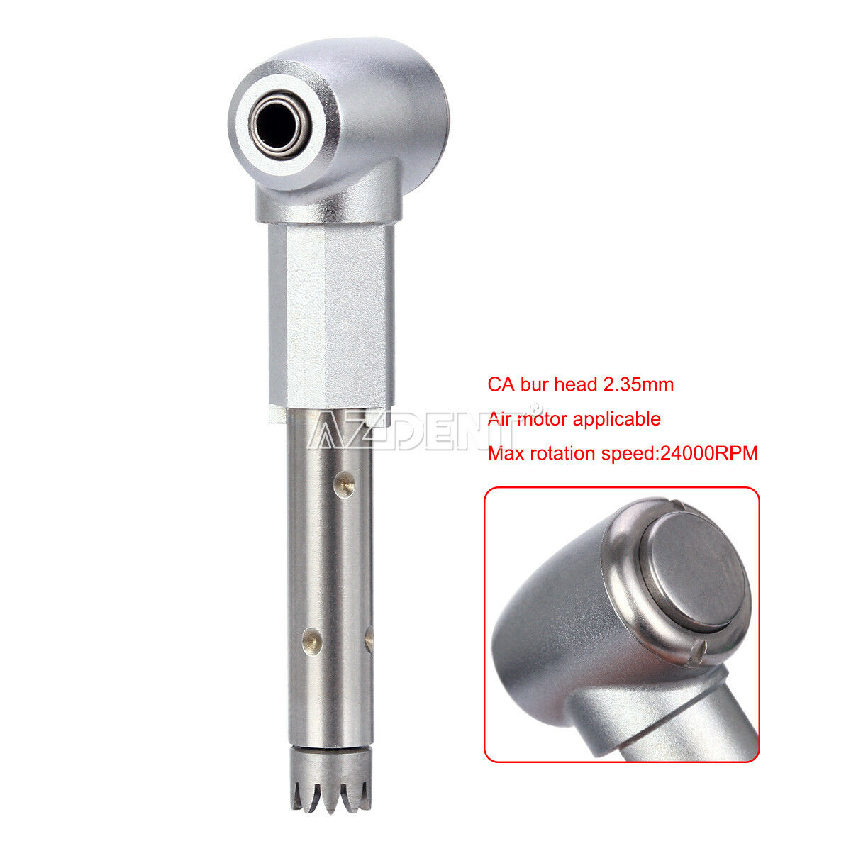 20 PCS Dental Head 1:1 Push Button Inner Spray Contra Angle Low Speed Handpiece