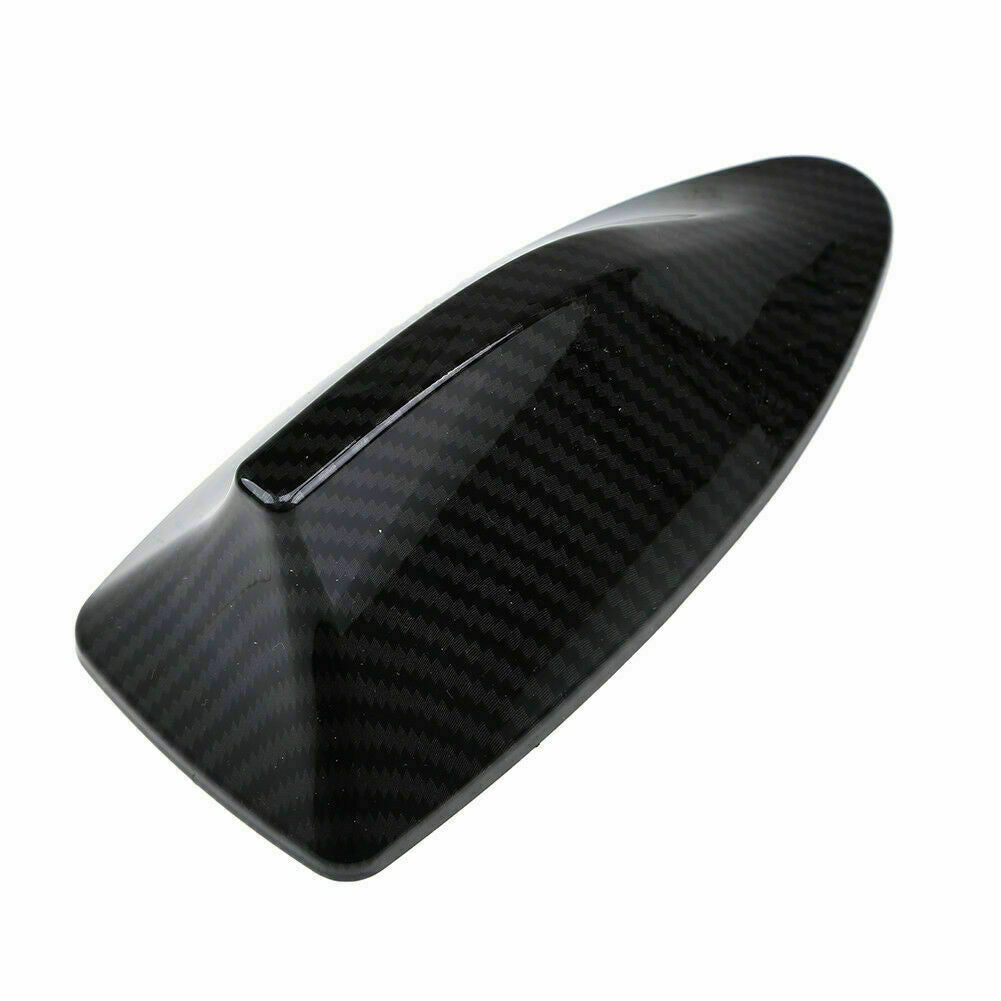 Carbon Fiber Shark Fin Roof Antenna Aerial FM/AM Radio Decoration Auto Universal