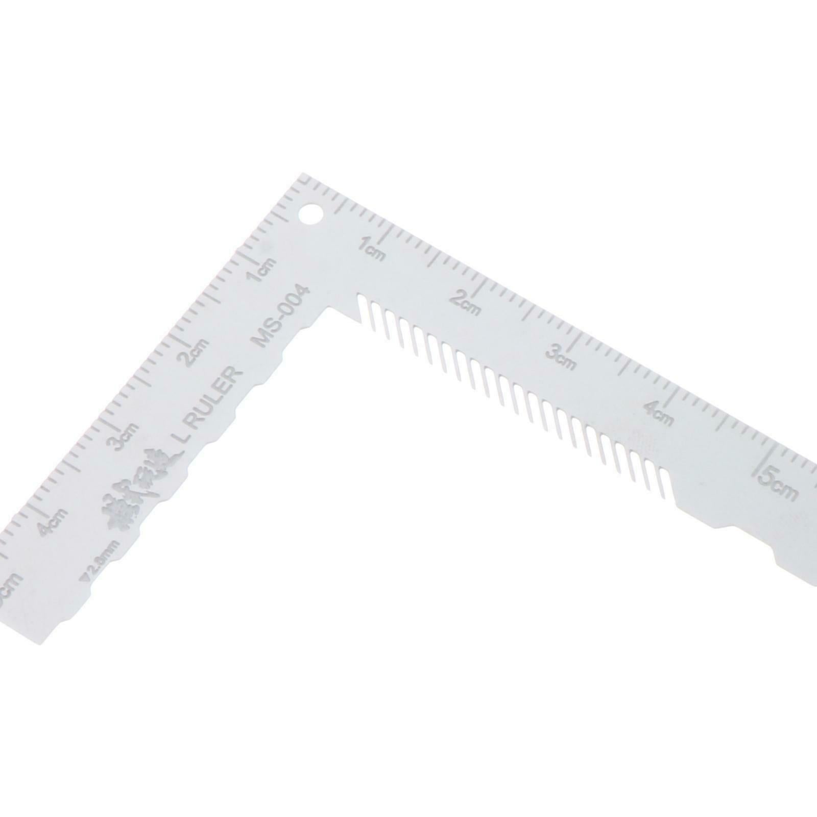 Stainless Steel 90 Degree L Shape Ruler Right Angle Ruler Engineer Utensil